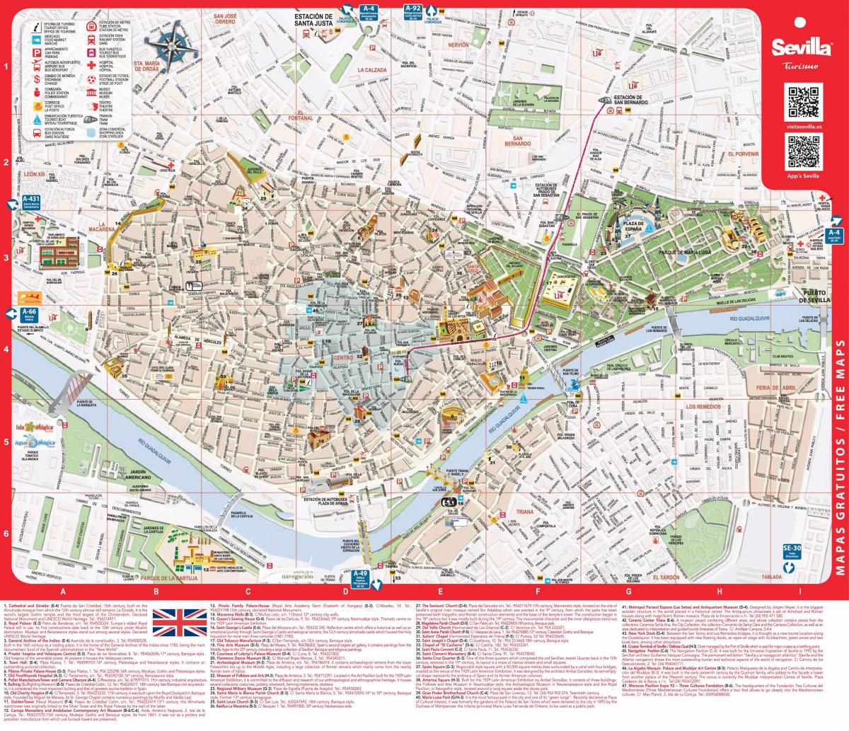 Sevilla na mapě