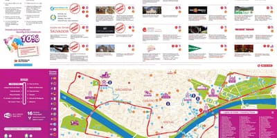 Sevilla hop on hop off bus mapa