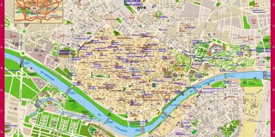 Mapa oblasti Sevilla